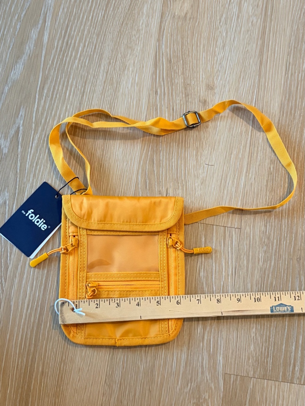 Foldie Yellow Travel Neck Pouch for Men